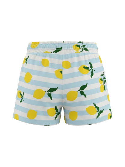 Lemon Stripe Breeze | Dievčenské krátke nohavice