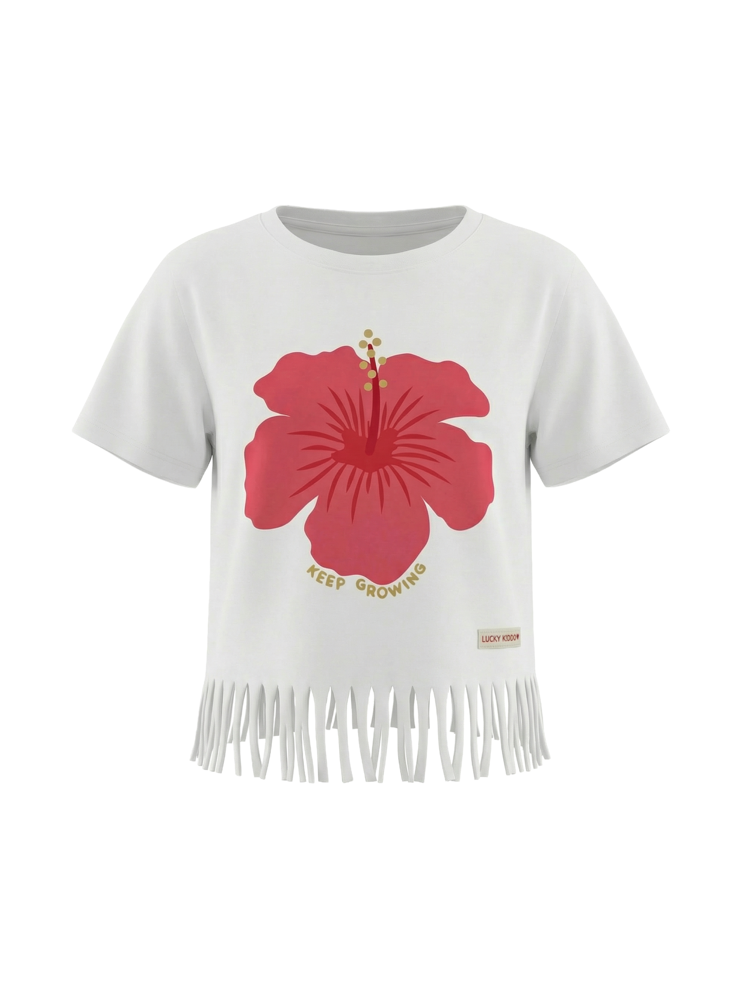 Hibiscus Fringe Dream | Dievčenské tričko s krátkym rukávom