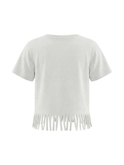 Hibiscus Fringe Dream | Dievčenské tričko s krátkym rukávom