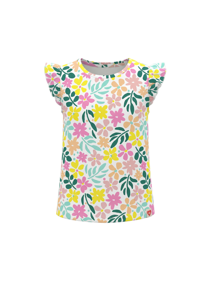 Pastel Flower Flutter | Dievčenské tričko s krátkym rukávom