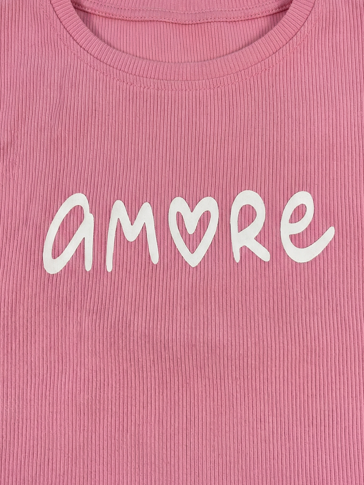 Amore Heart Glow | Dievčenské tričko s krátkym rukávom
