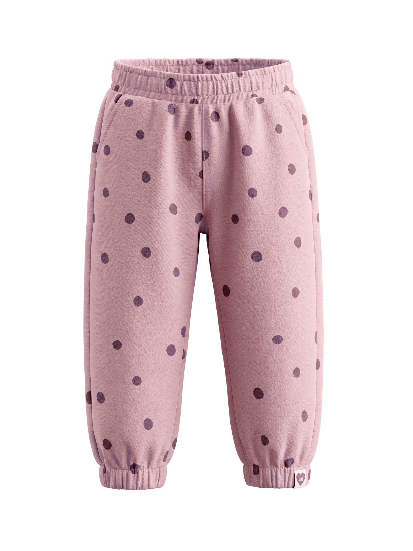 Rose Dots | Dievčenské tepláky - voľný strih