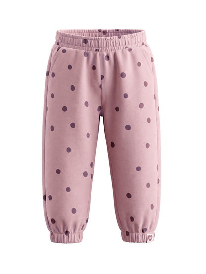 Rose Dots | Dievčenské tepláky - voľný strih