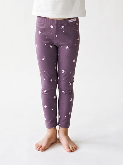 Plum Stars | Zateplené dievčenské legíny