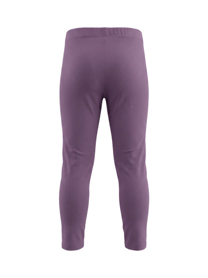 Plum Solid | Zateplené dievčenské legíny