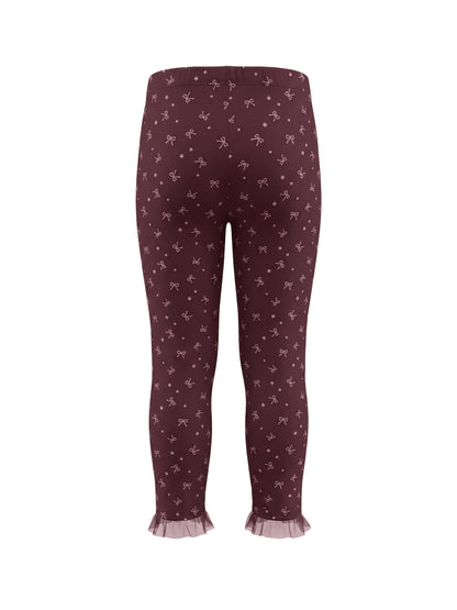 Berry Bows | Zateplené dievčenské legíny