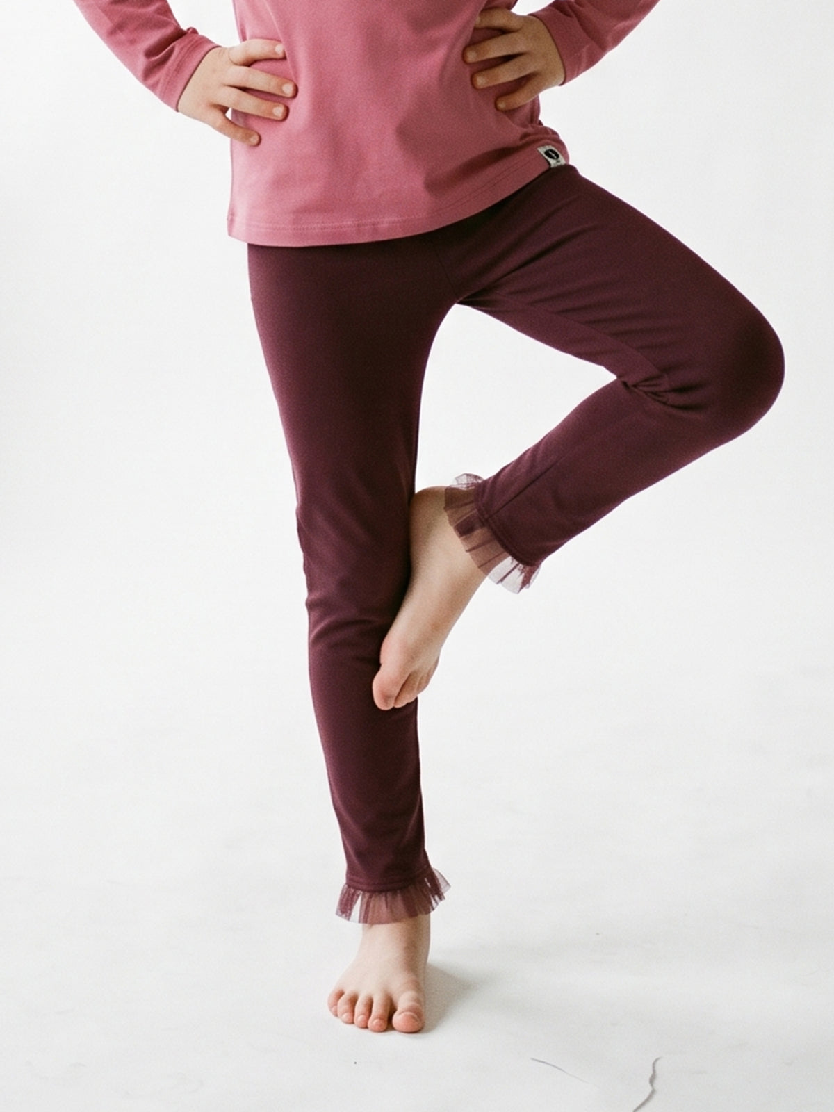 Berry Tulle | Zateplené dievčenské legíny