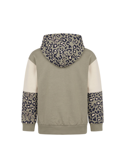 Leo Zip | Dievčenská mikina s kapucňou na zips - klasický strih