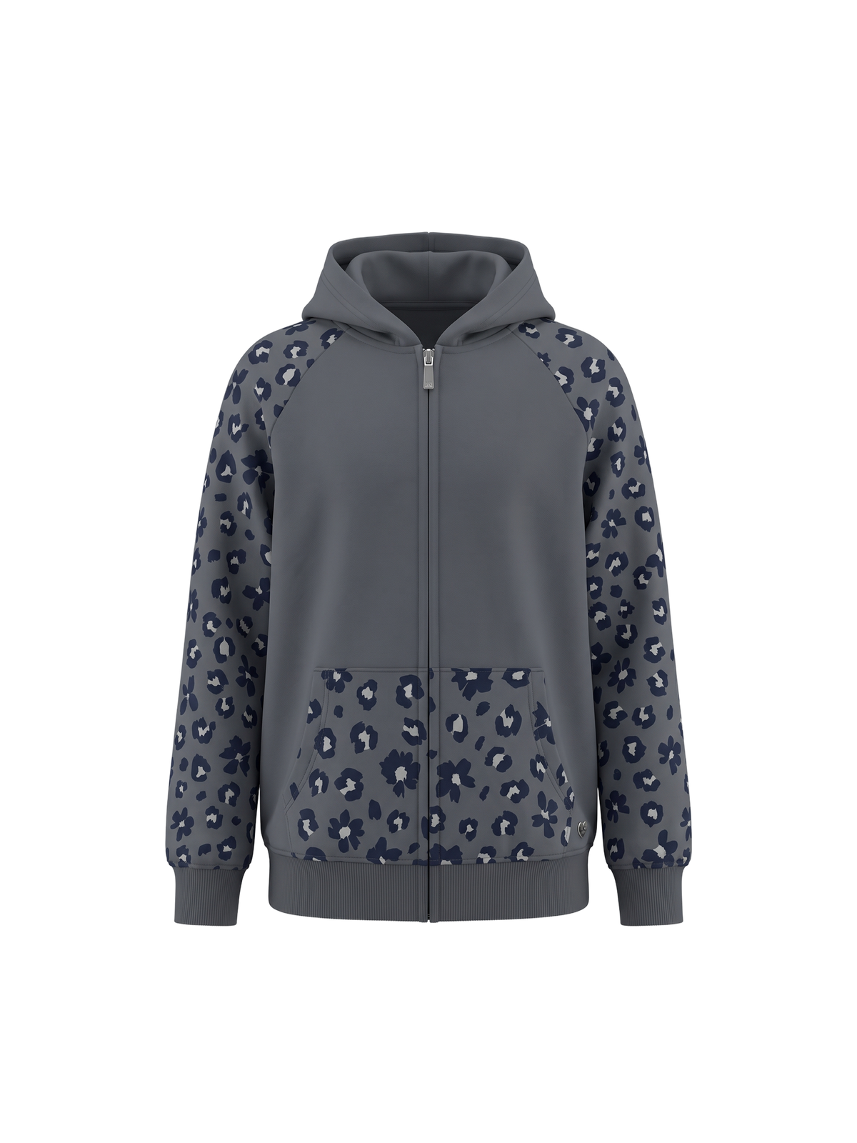 Leo Bloom Zip | Dievčenská mikina s kapucňou na zips - klasický strih