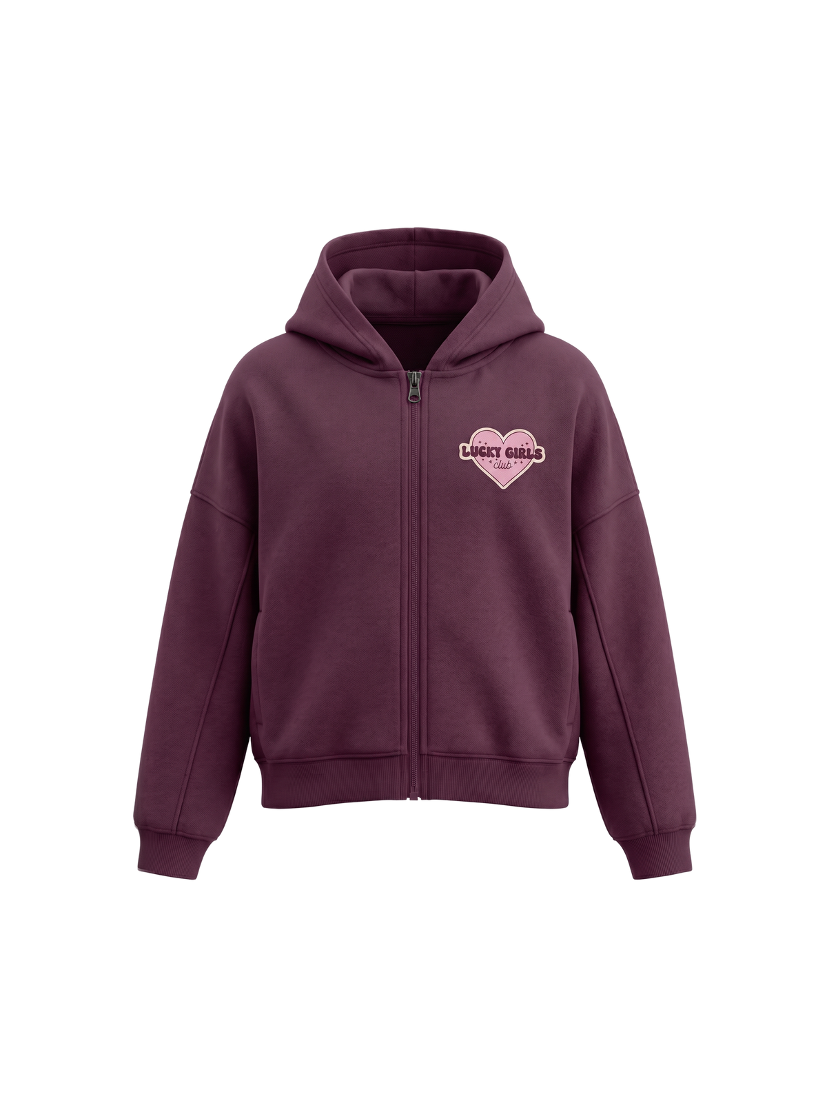 Damson Heart | Dievčenská bunda s kapucňou - oversized strih