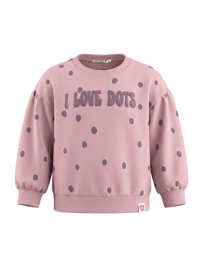 Rose Dots | Dievčenský pulóver - voľný strih
