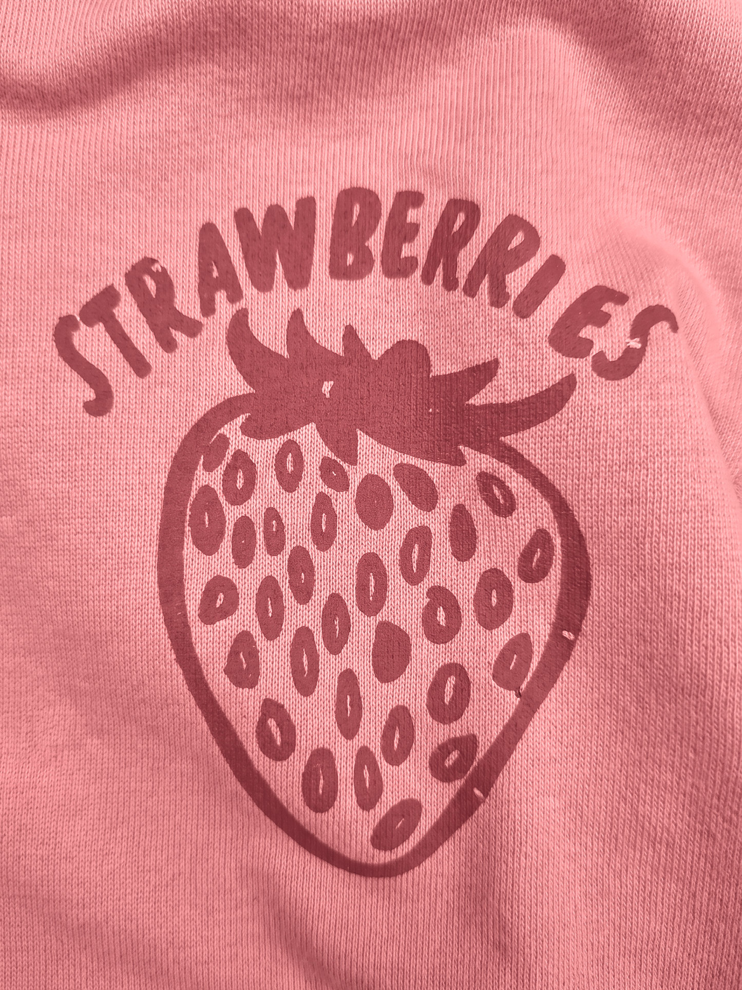 Peach Strawberries | Dievčenská mikina s kapucňou - oversized strih