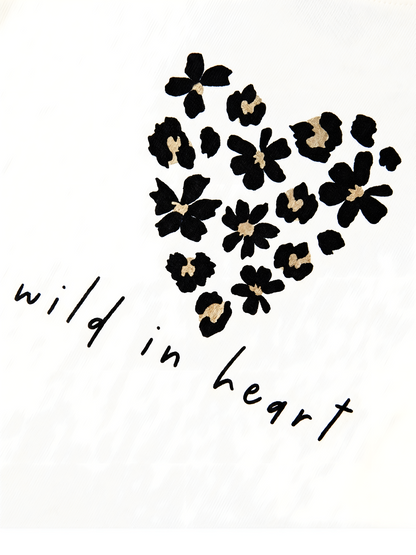White Wild Heart | Dievčenská tunika - klasický strih