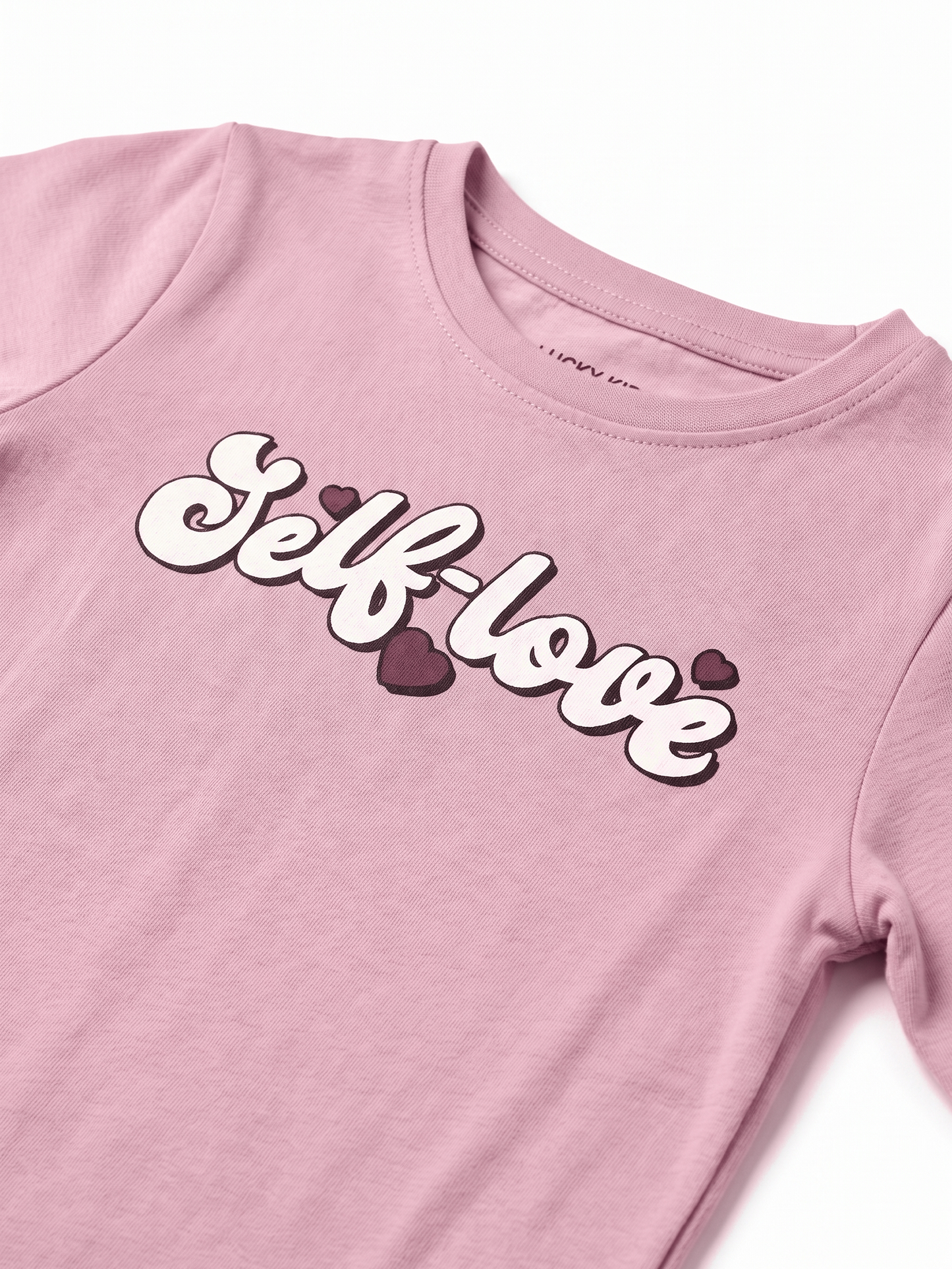 Pink Self Love | Dievčenské tričko s dlhým rukávom