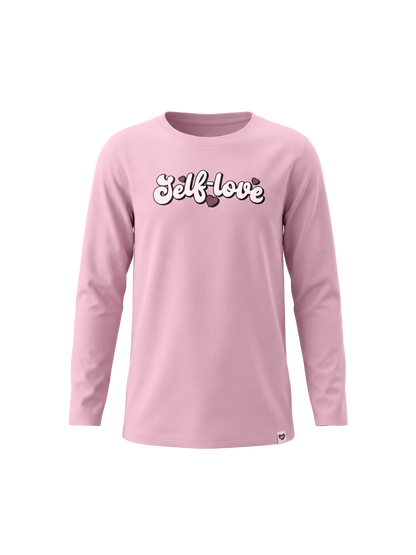 Pink Self Love | Dievčenské tričko s dlhým rukávom
