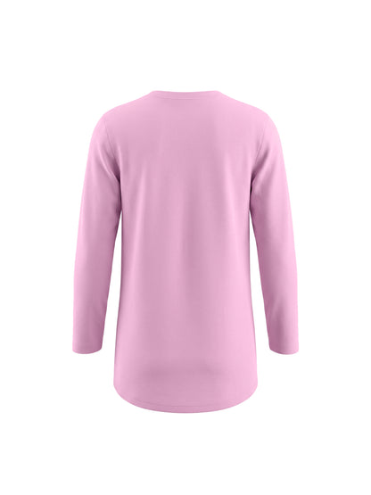 Pink Leopard Heart | Dievčenská tunika s dlhým rukávom - klasický strih