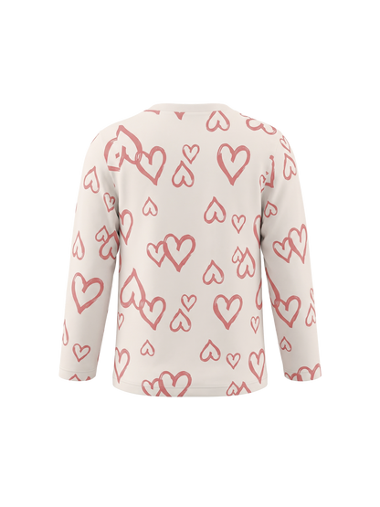 White Hearts Club | Dievčenské tričko s dlhým rukávom - klasický strih