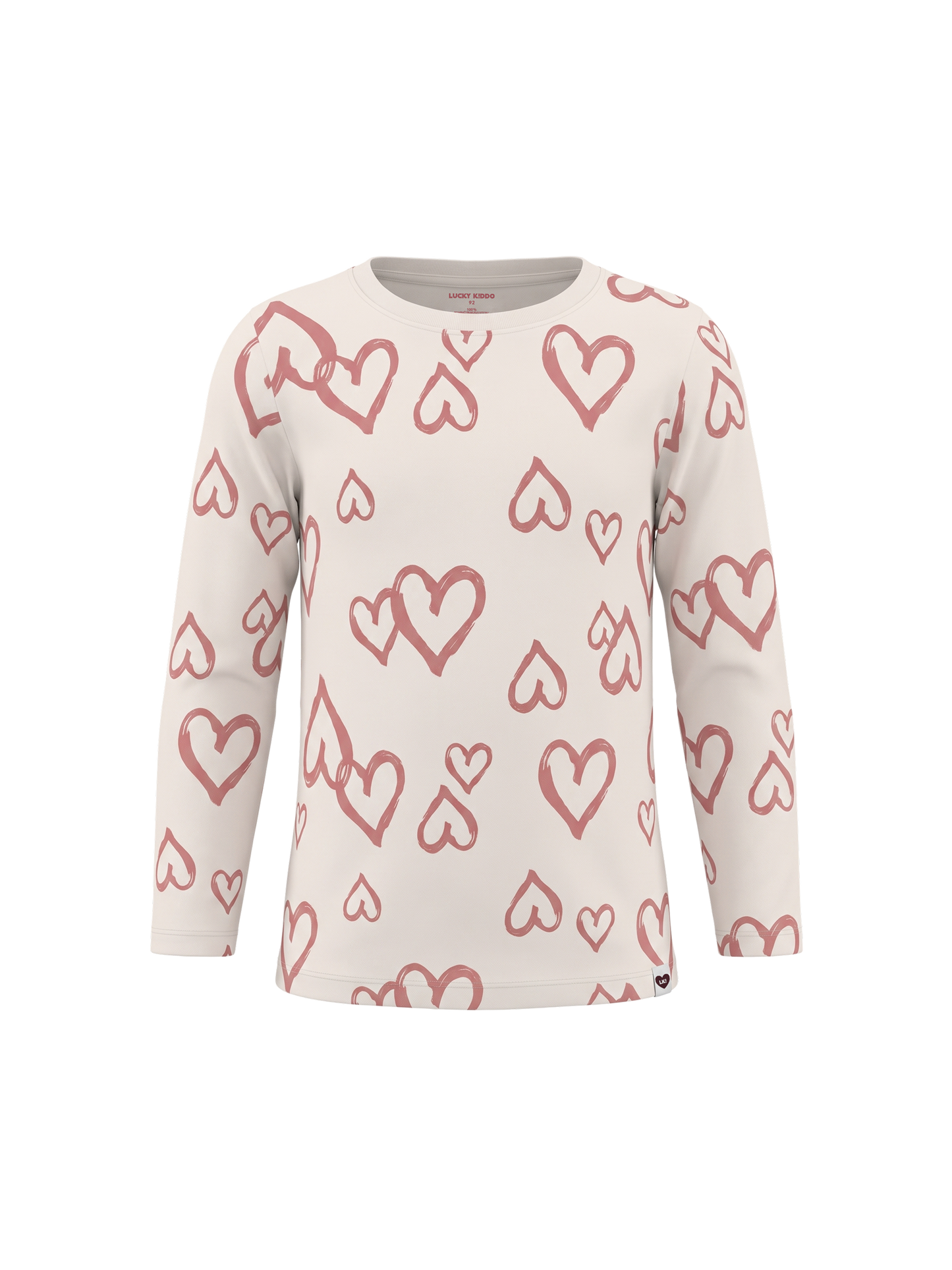 White Hearts Club | Dievčenské tričko s dlhým rukávom - klasický strih