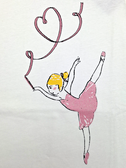 White Ballerina Love | Dievčenská tunika - klasický strih
