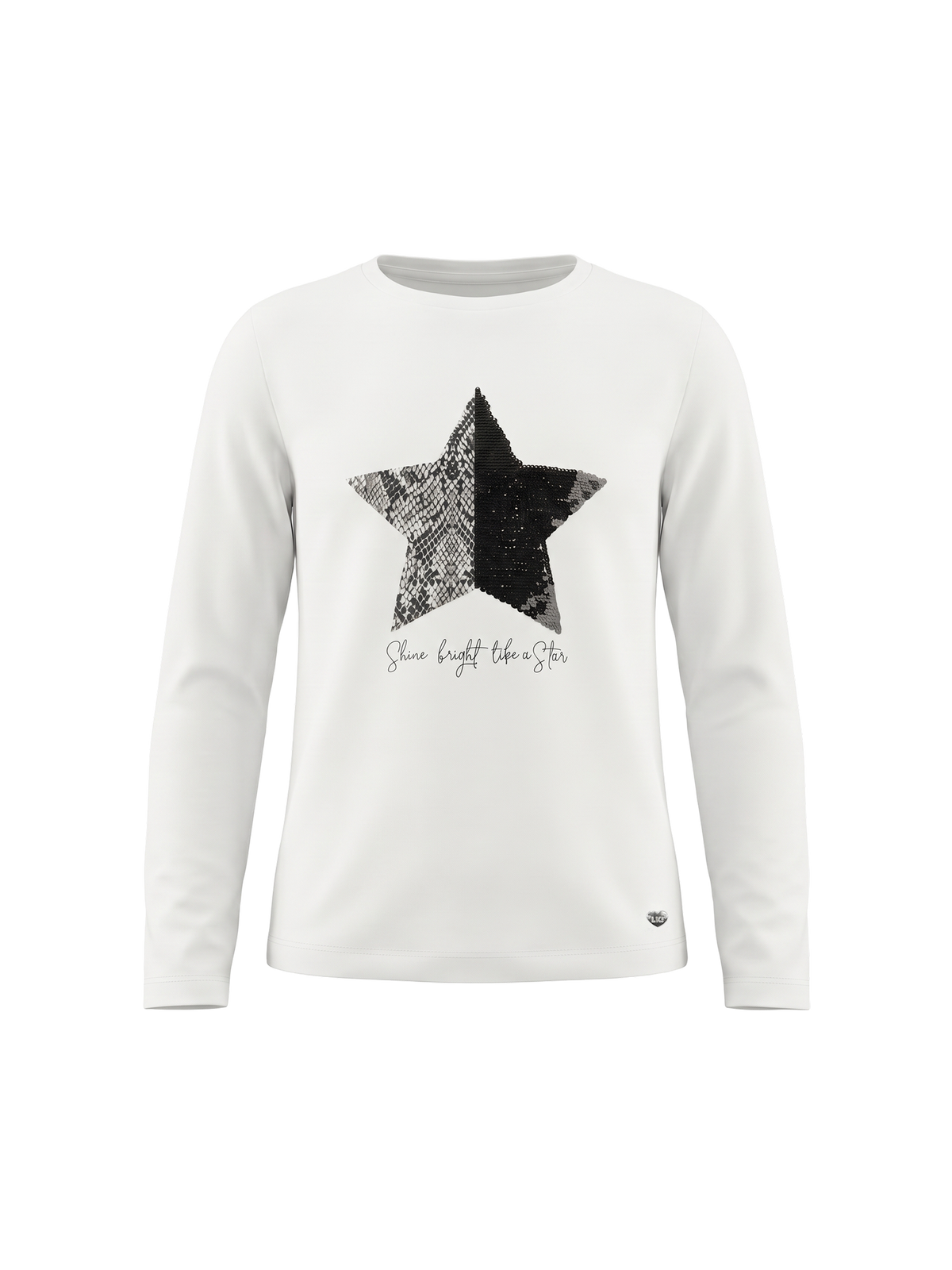 Shine Star | Dievčenské tričko s dlhým rukávom - klasický strih
