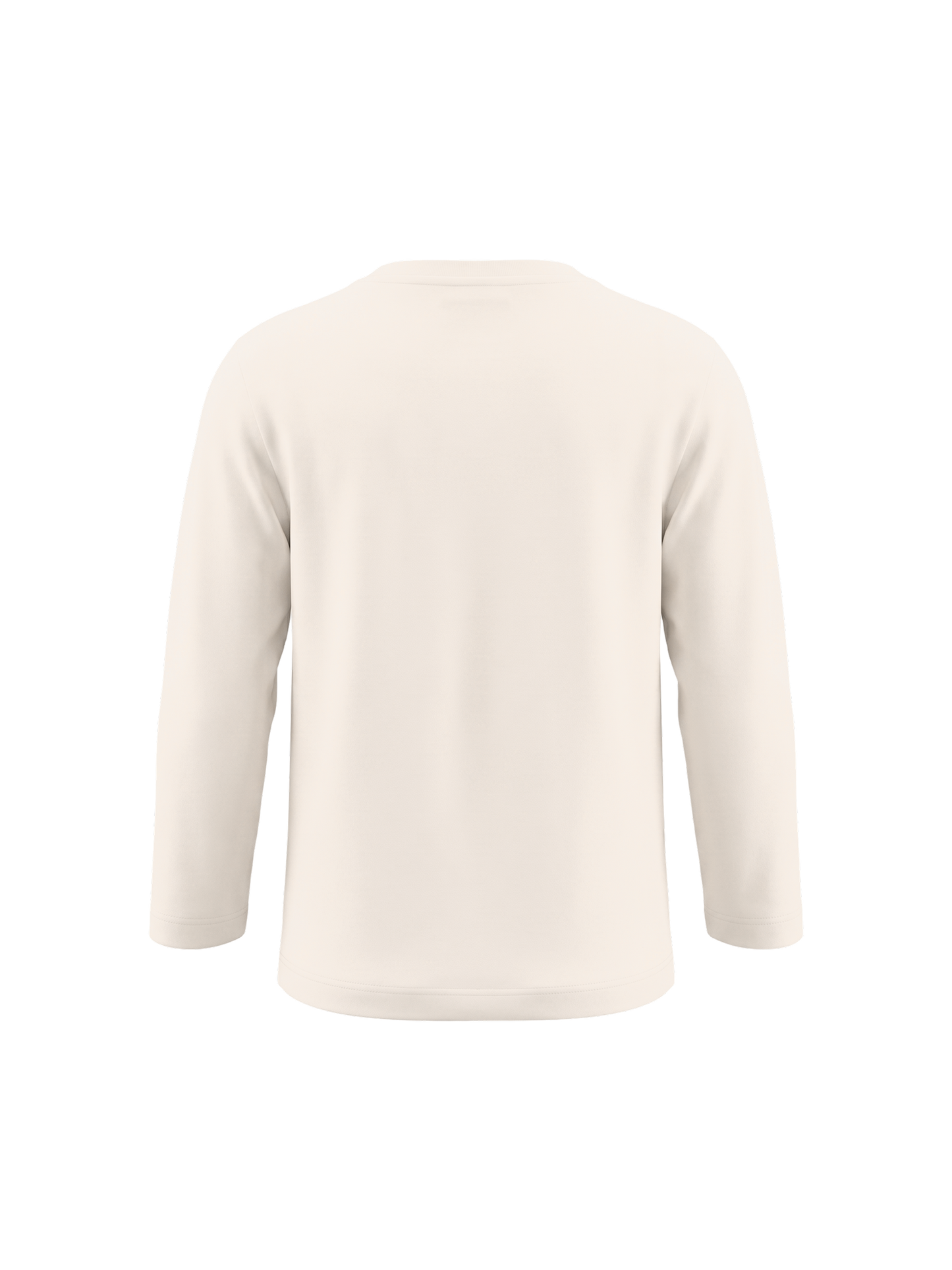 White Lazy Teddy | Dievčenské tričko s dlhým rukávom - voľný strih