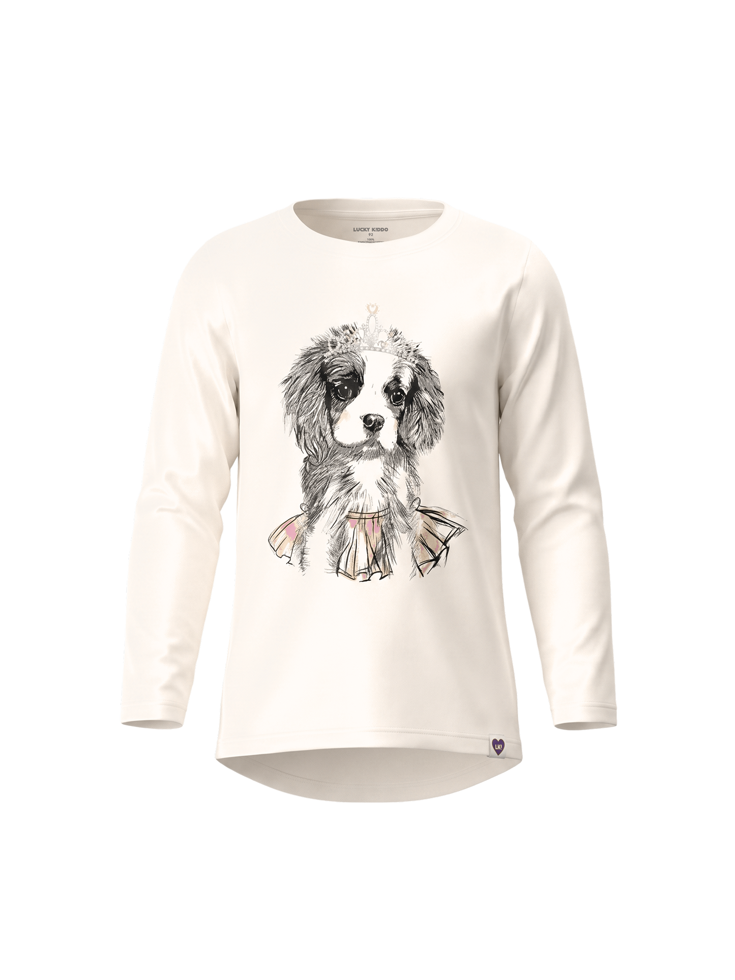 White Princess Dog | Dievčenská tunika - klasický strih