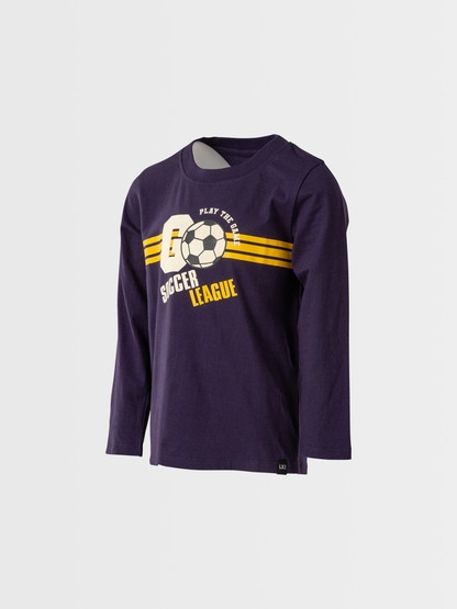 Soccer Blue | Chlapčenské tričko s dlhým rukávom
