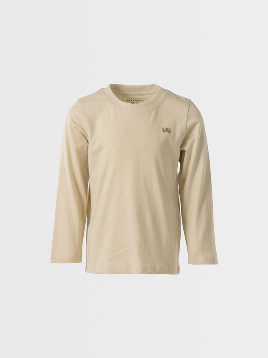 LK Beige | Chlapčenské tričko s dlhým rukávom