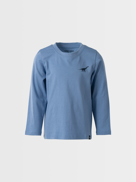 Dino Blue | Chlapčenské tričko s dlhým rukávom