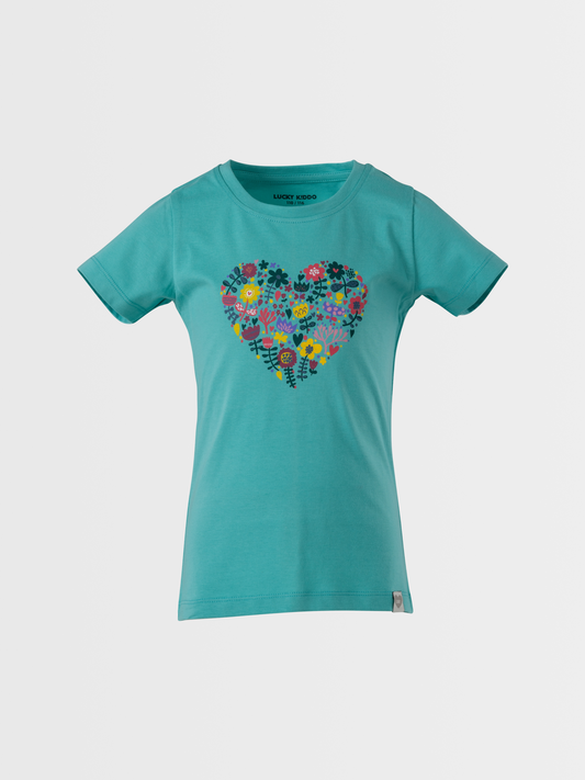 Blooming Heart | Dievčenské tričko s krátkym rukávom