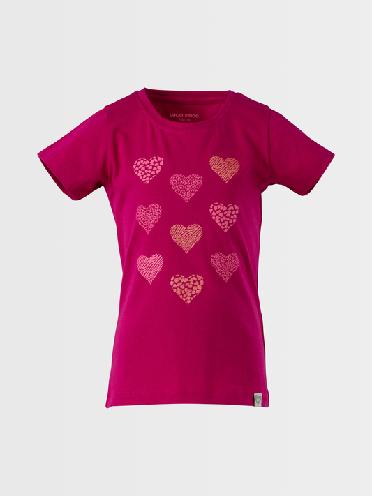 Sparkling Hearts | Dievčenské tričko s krátkym rukávom