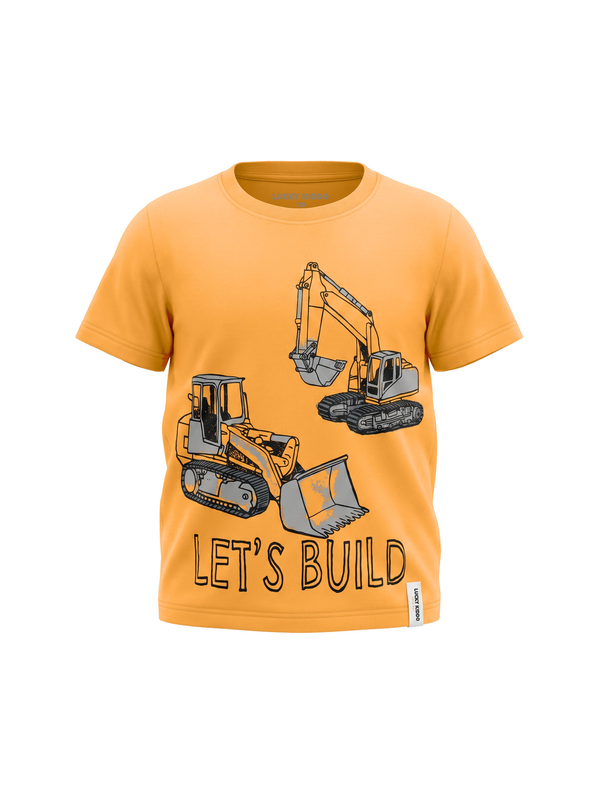 Orange Build | Chlapčenské tričko s krátkym rukávom - klasický strih