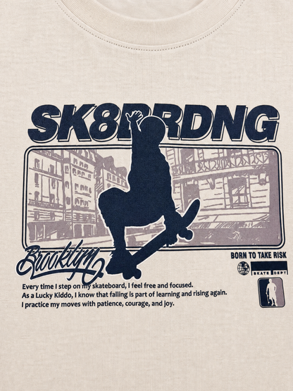 Sand Skateboard | Chlapčenské tričko s krátkym rukávom - klasický strih