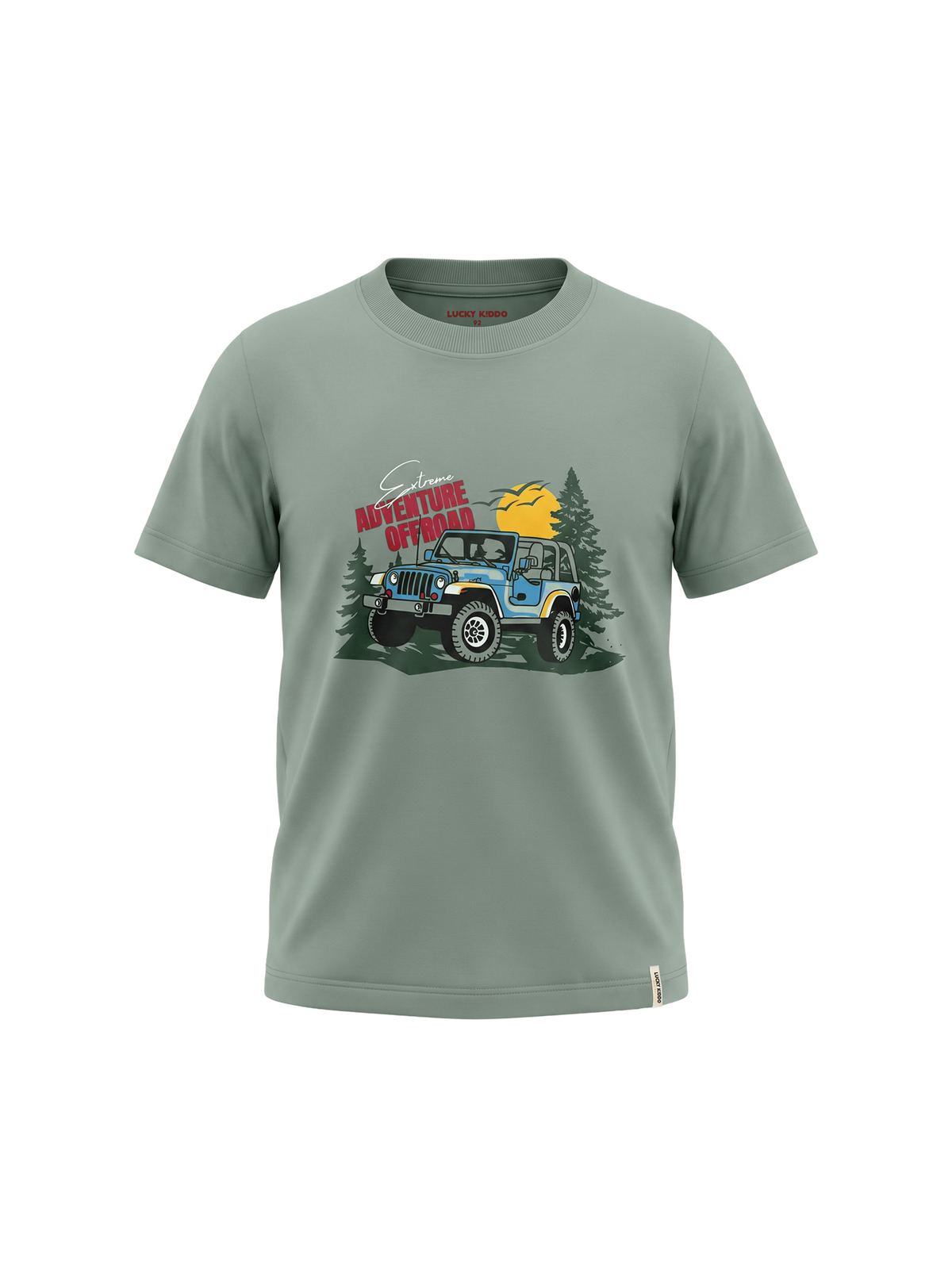 Green Offroad | Chlapčenské tričko s krátkym rukávom - klasický strih