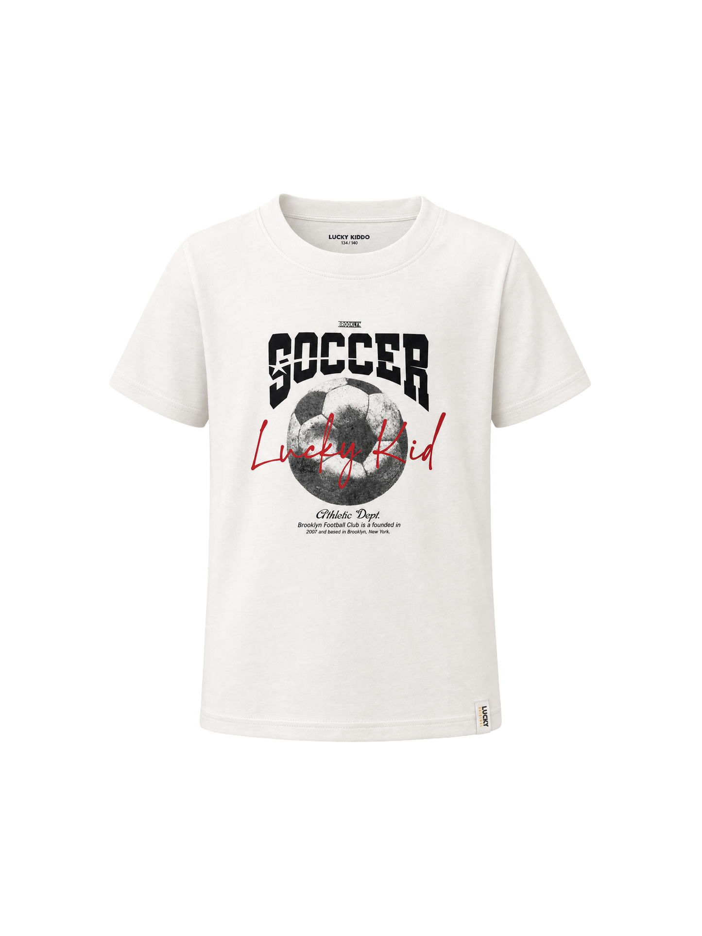 White Soccer | Chlapčenské tričko s krátkym rukávom - klasický strih