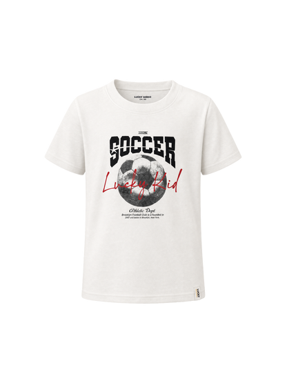 White Soccer | Chlapčenské tričko s krátkym rukávom - klasický strih