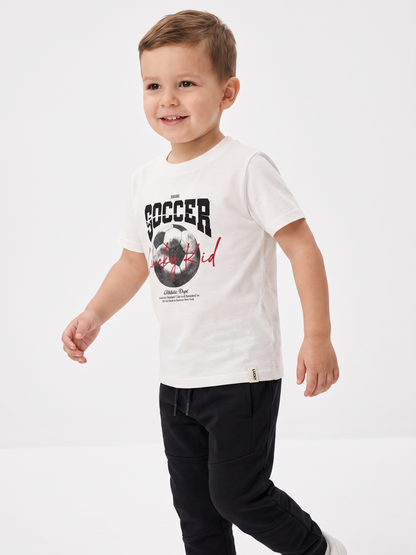 White Soccer | Chlapčenské tričko s krátkym rukávom - klasický strih