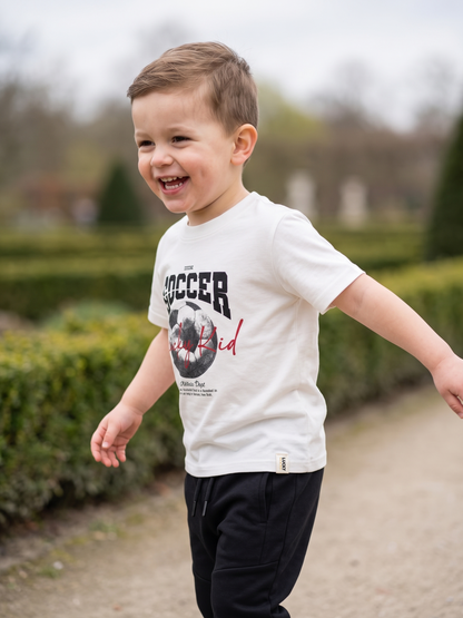 White Soccer | Chlapčenské tričko s krátkym rukávom - klasický strih