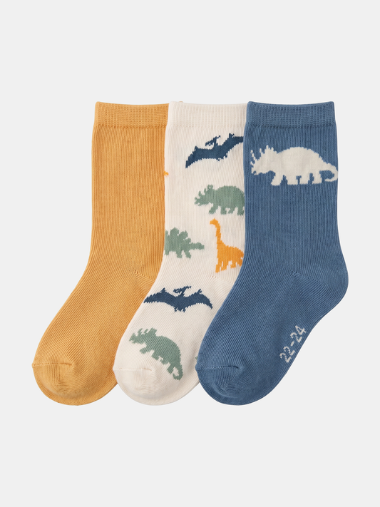 Dino Steps | Chlapčenské ponožky (3x)