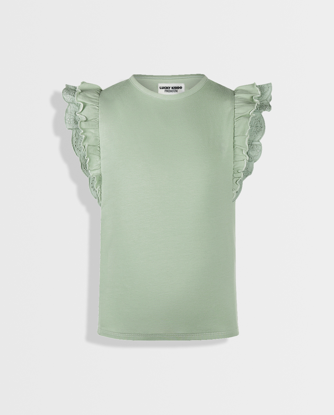 Celadon Green | Dievčenské tričko s krátkym rukávom