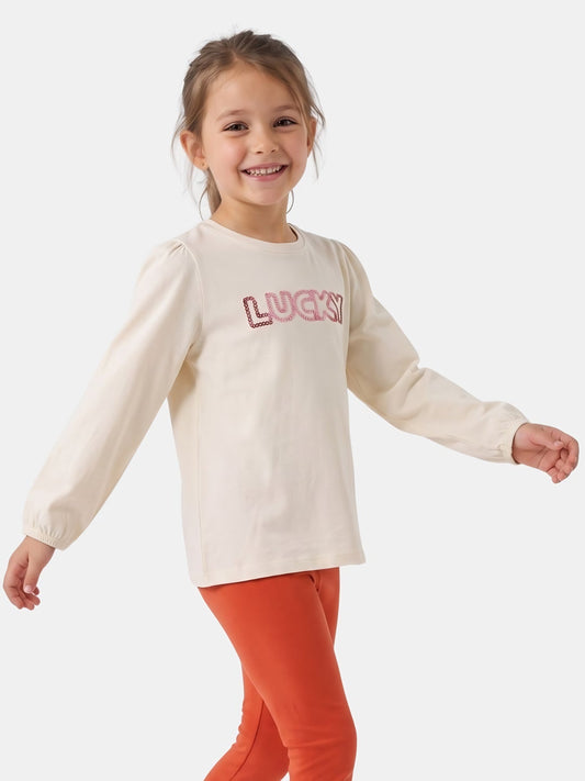 Lucky Elegance | Dievčenské tričko s dlhým rukávom