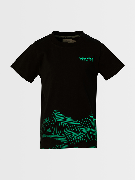Magic Mountains | Chlapčenské tričko s krátkym rukávom Glow in the dark