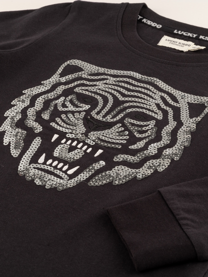 Tiger Gray | Chlapčenské tričko s dlhým rukávom