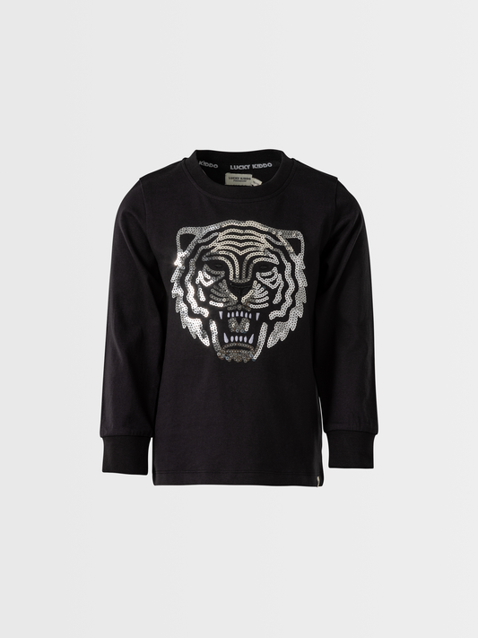 Tiger Gray | Chlapčenské tričko s dlhým rukávom