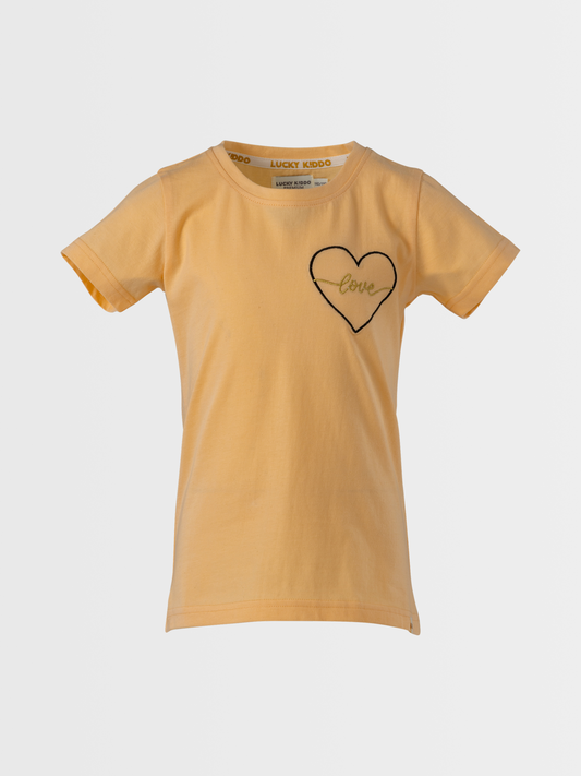 Heart Love | Dievčenské tričko s krátkym rukávom