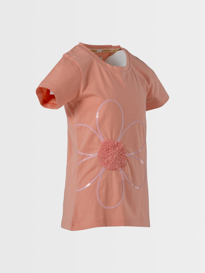 Flower Sparkle | Dievčenské tričko s krátkym rukávom