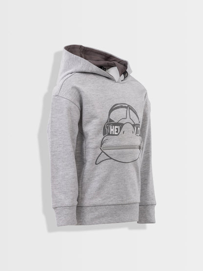 Grey Shark| Chlapčenská mikina s kapucňou