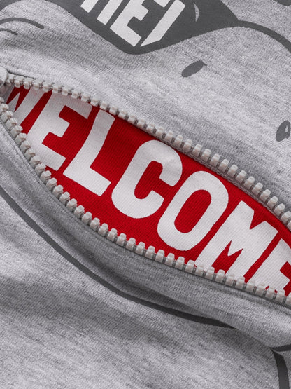 Grey Shark| Chlapčenská mikina s kapucňou