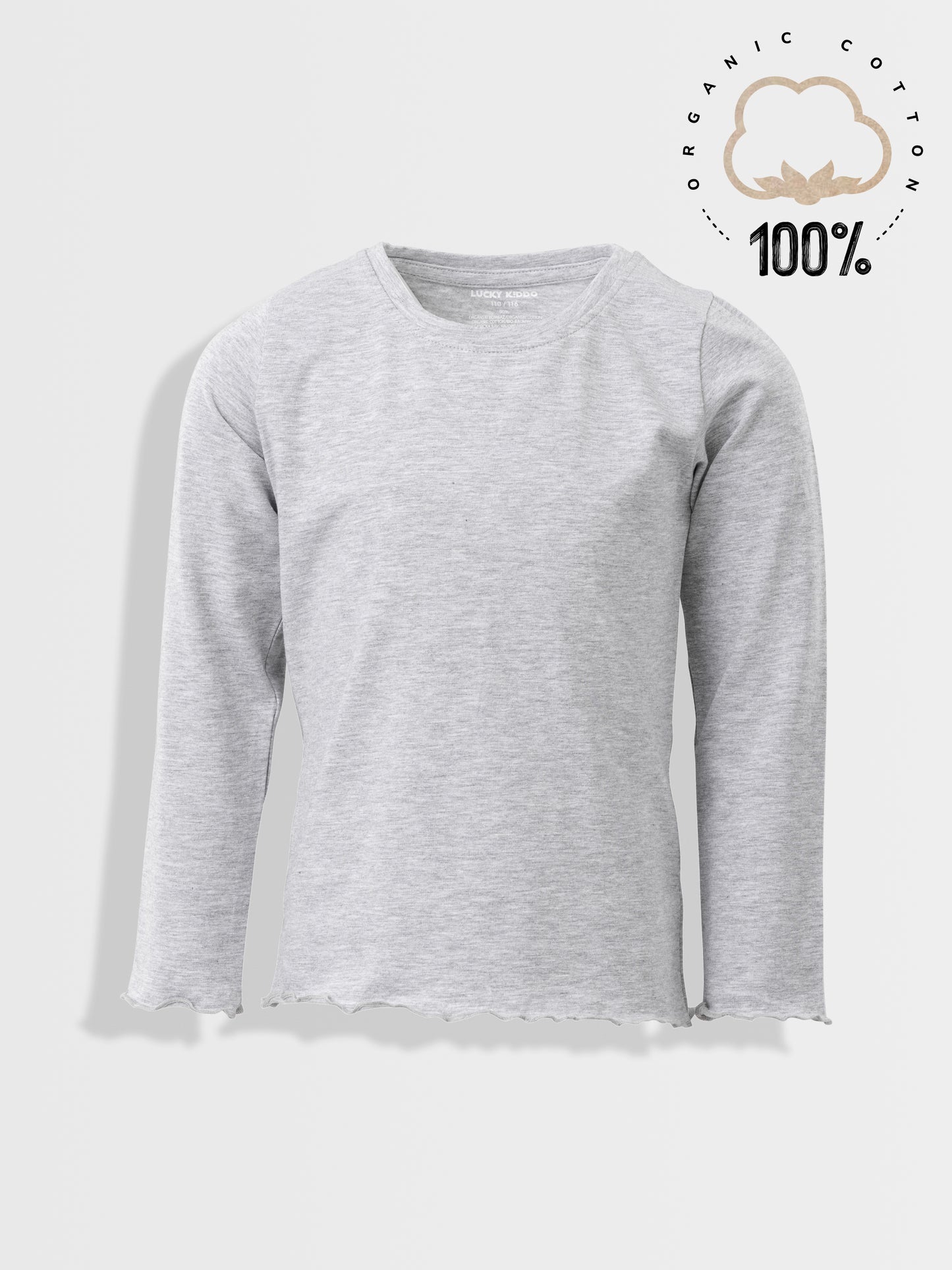 Grey | Dievčenské tričko s dlhým rukávom