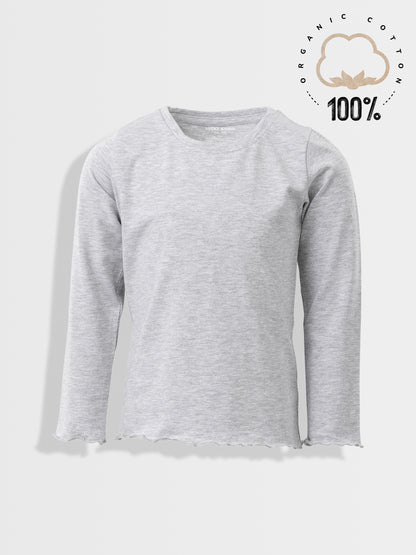 Grey | Dievčenské tričko s dlhým rukávom